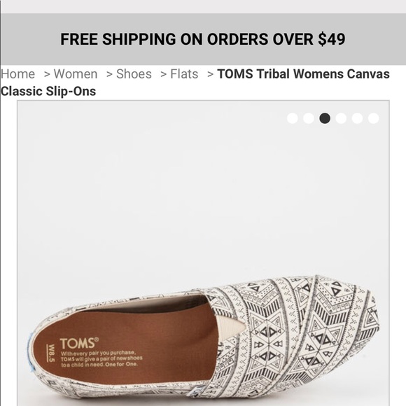 NWT toms women’s classic tribal - Picture 3 of 6